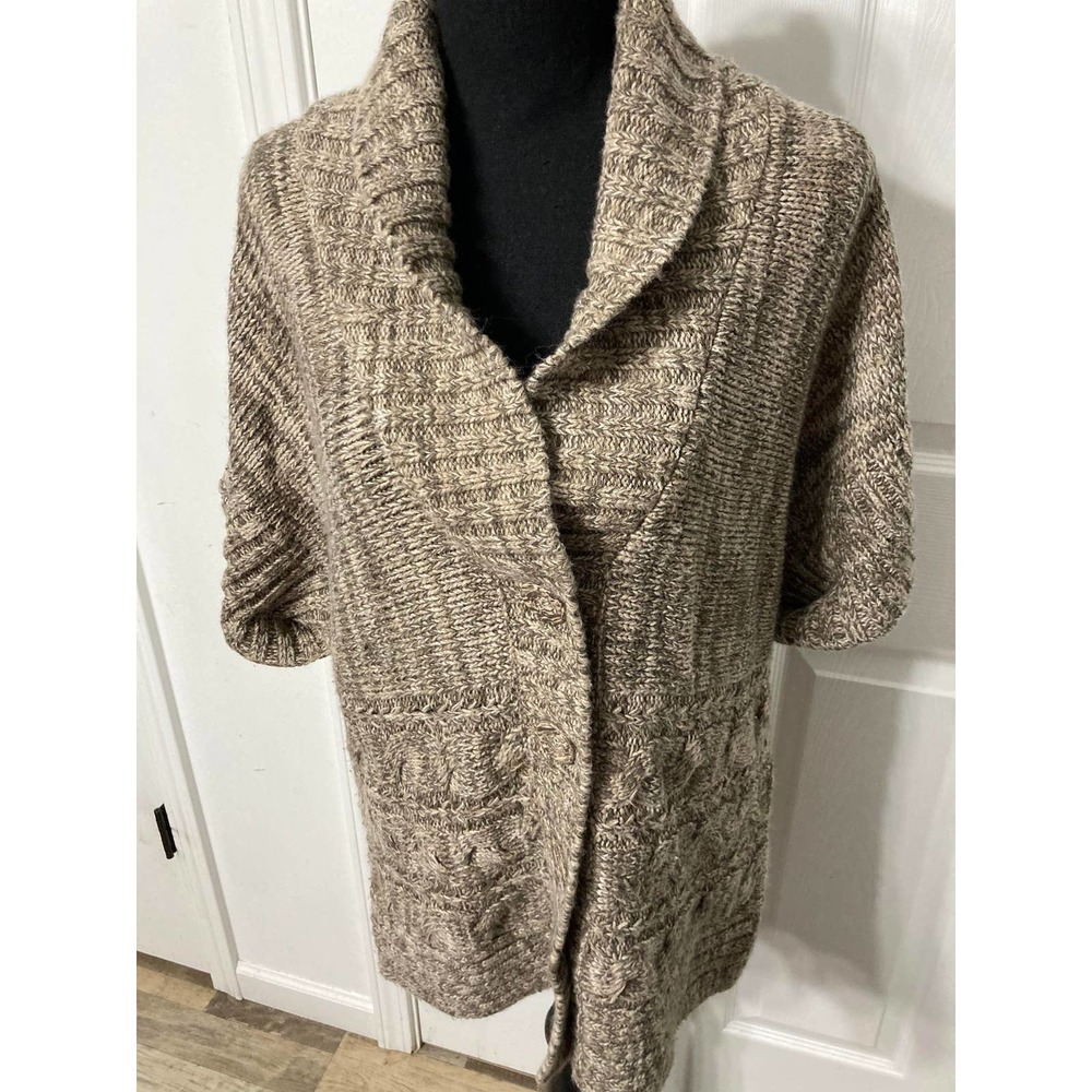 Carolyn Taylor Women's Short Sleeve Cardigan Sweater Large